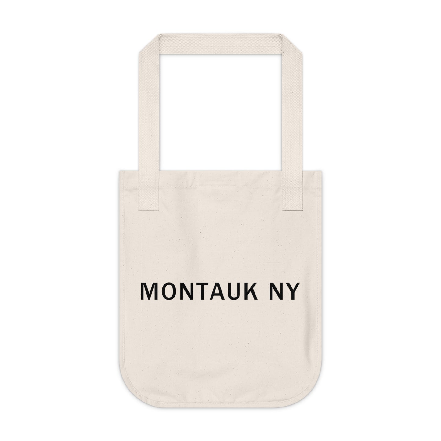 Navy Beach Organic Canvas Tote Bag