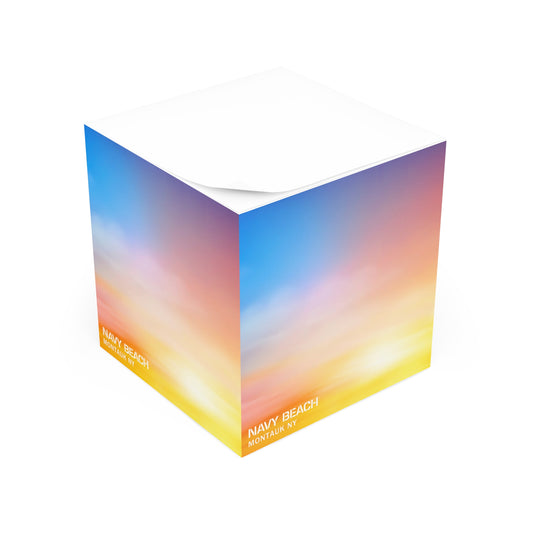 Dramatic Sunset Note Cube