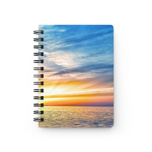 Fort Pond Bay Sunset Spiral Bound Notebook