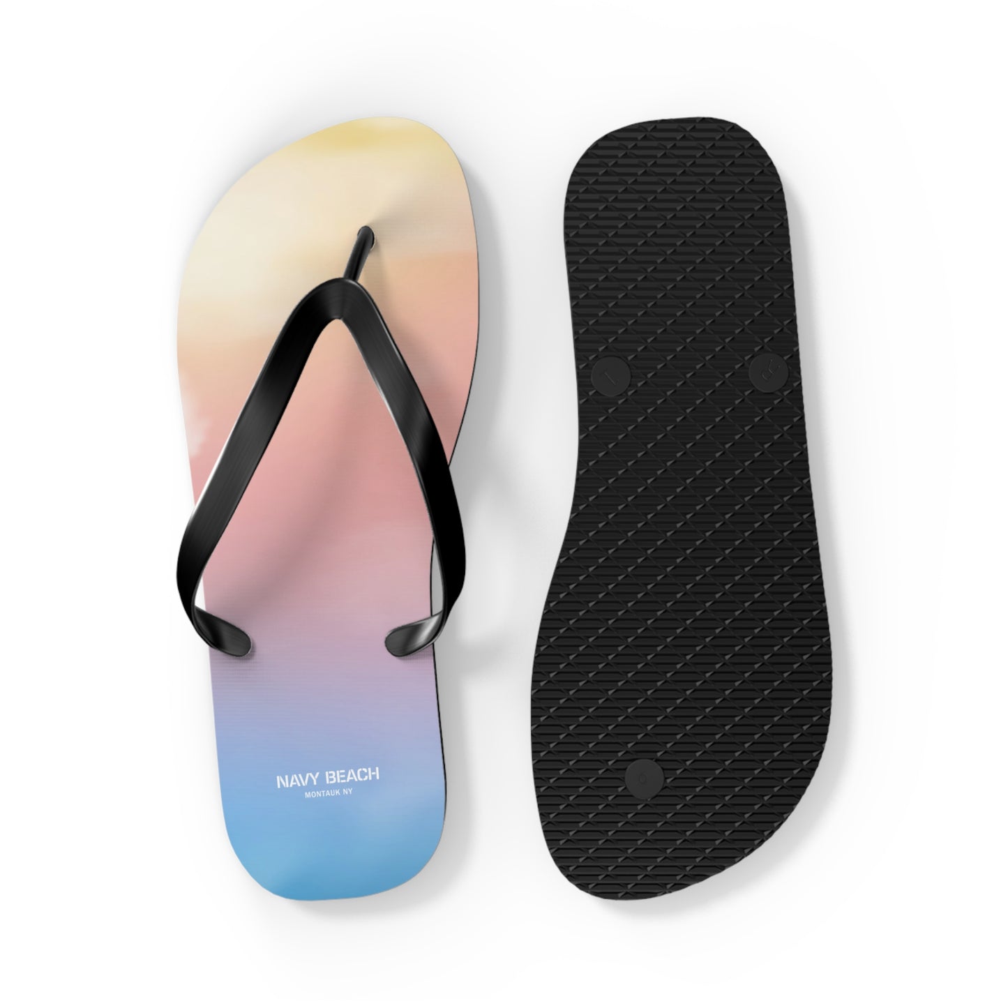 Pastel Sunset Flip Flops